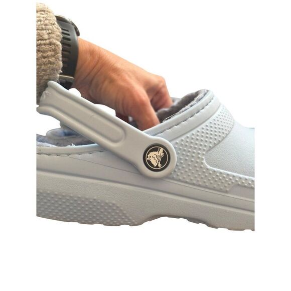 Crocs Classic Lined Clogs For Women & Men - Light Blue - Comfortable & Warm - wo - Picture 6 of 9